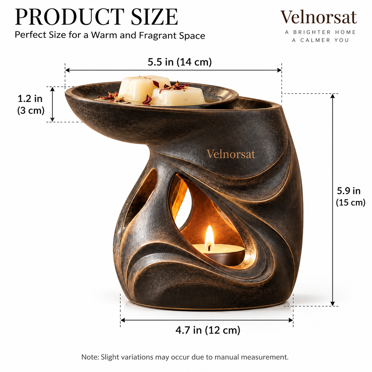Velnorsat™ Emberfold Wax Melt Burner