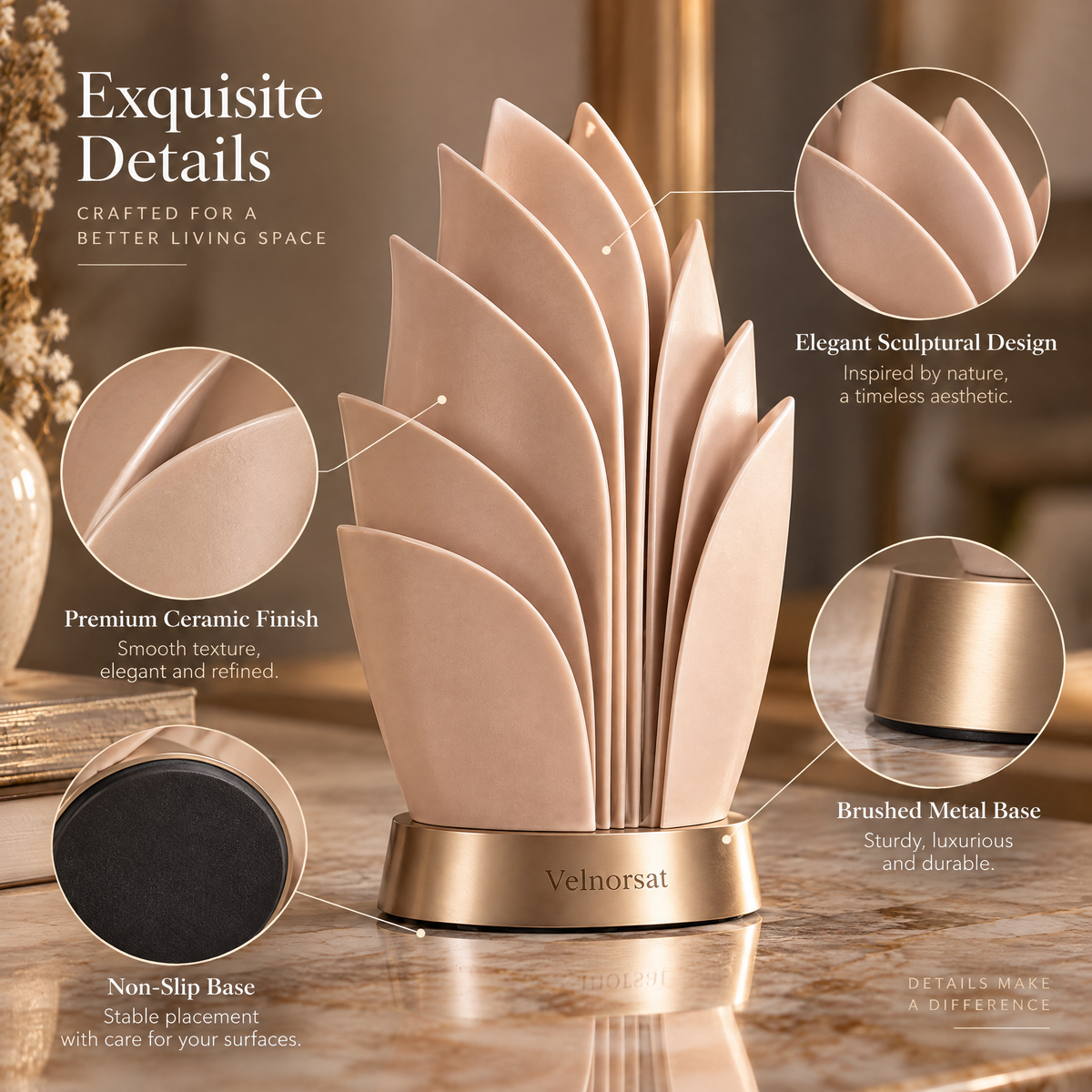 Velnorsat™ Petal Veil Sculptural Aroma Diffuser