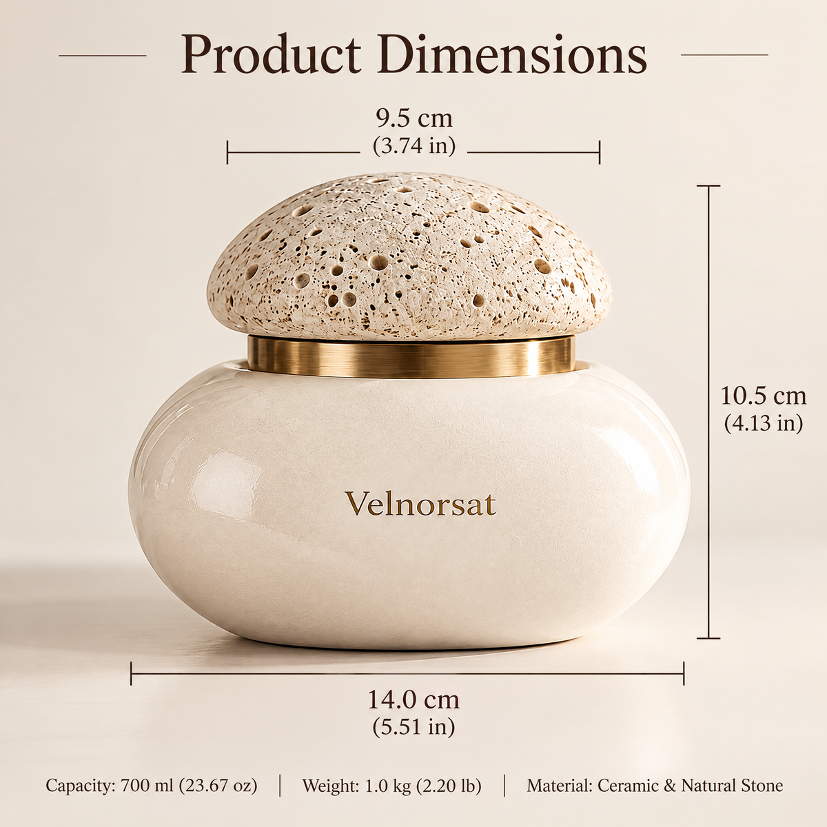Velnorsat™ Lunar Stone Aroma Diffuser